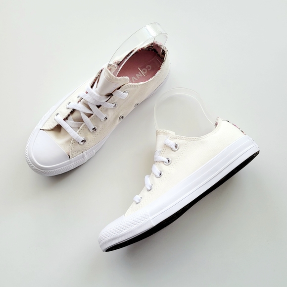 Converse CTAS OX Egret/White/White Floral - Picture 2 of 8